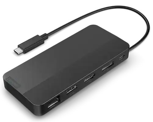 Lenovo USB-C Dual Display Travel Dock with Adapter