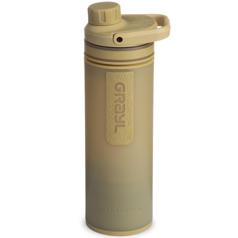 Grayl Ultrapress Purifier Water Bottle - 500ml / Covert Desert Tan