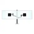 Ergotron LX mounting kit - for 2 LCD displays - polished aluminium with black accents