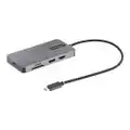 StarTech.com USB C Multiport Adapter, 12"/30cm Cable - USB C Laptop Docking Station