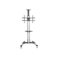 Heavy Duty Rolling Portable TV Cart Stand with Wheels - 32 to 75 inch - (STNDMTV70)