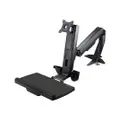 Sit Stand Monitor Arm, Desk Mount Adjustable Sit-Stand Workstation Arm for Single 34" VESA Mount Display (ARMSTSCP1)