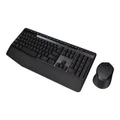 Logitech Wireless Combo MK345 - keyboard and mouse set - black, blue Input Device