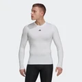 adidas Techfit Training Long Sleeve Tee Gym & Training,Training XS/S Men White