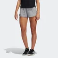 adidas Pacer Training 3-Stripes Heather Woven Shorts Gym & Training,Training A/M Women Grey / Grey