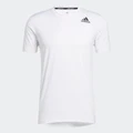 adidas Techfit Fitted Tee Training XS Men White