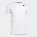 adidas Techfit Fitted Tee Training XL Men White