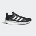 adidas SolarGlide 4 Shoes Running 12 UK Men Black / White / Grey