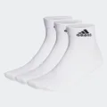 adidas Thin and Light Ankle Socks 3 Pairs Lifestyle KL,KXL,KXXL,XS,S,M,L,XL,XXL Unisex White / Black