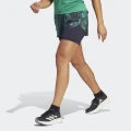 adidas Run Fast 2-in-1 Shorts Running 2XS Women Black / Green / Semi Court Green