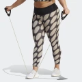 adidas adidas X Marimekko Optime Training 7/8 Tight Plus Size Gym & Training,Training 3X Women Black / Light Brown