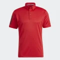 adidas AEROREADY Short Sleeve Polo Shirt Golf A/L Men Red