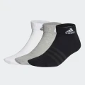 adidas Thin and Light Ankle Socks 3 Pairs Lifestyle KXL Unisex Grey / White / Black