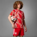 adidas FC Bayern Pre-Match Jersey Football XS Men Red / White