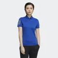 adidas AEROREADY Short Sleeve Polo Shirt Golf A/M Women Royal Blue