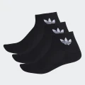 adidas Mid Crew Socks 3 Pairs Lifestyle XL Unisex Black