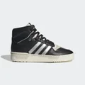 adidas Rivalry High Consortium Shoes Lifestyle 10.5 UK Men Black / Silver Metallic / Grey