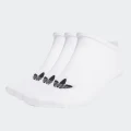 adidas TREFOIL LINER SOCKS - 3 PAIRS Lifestyle 2730,3134,3538,3942,4346 Unisex White / Black