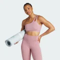 adidas Yoga Studio Light-Support Bra Training 2XS A-C Women Wonder Orchid