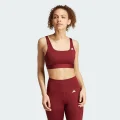 adidas Training Light-Support Ribbed Bra Training 2XS A-C Women Shadow Red