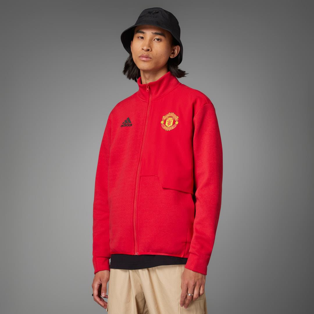 adidas Manchester United Anthem Jacket Football XL Men Red