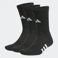 adidas Performance Cushioned Crew Socks 3 Pairs Training KXL,KXXL,XS,S,M,L,XL Unisex Black / Black