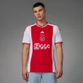 adidas Ajax Amsterdam 23/24 Home Jersey Football XS,S,M,L,XL,2XL,3XL,4XL Men White / Bold Red
