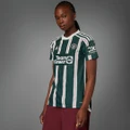 adidas Manchester United 23/24 Away Jersey Football 2XS Women Green / White / Active Maroon