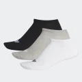 adidas TREFOIL LINER SOCKS - 3 PAIRS Lifestyle 4346 Unisex White / Black / Grey