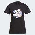 adidas Floral Graphic Tee Lifestyle A/M Women Black