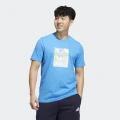 adidas BOOST Rocket Graphic Tee Lifestyle A/3XL Men Pulse Blue
