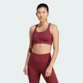 adidas TLRD Impact Luxe High-Support Zip Bra Training 65G Women Shadow Red