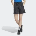 adidas Trefoil Monogram Shorts Lifestyle A2XL Women Black