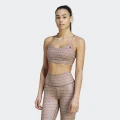 adidas Yoga Studio Light-Support Bra Training A/2XS C-D Women Pulse Lime / Wonder Orchid / Shadow Red