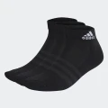 adidas Cushioned Sportswear Ankle Socks 3 Pairs Basketball,Lifestyle KXL Unisex Black / White