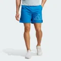 adidas Train Icons Big Logo Training Shorts Training XS 5" Men Royal / White