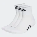 adidas Performance Cushioned Mid-Cut Socks 3 Pairs Training KXL,KXXL,XS,S,M,L,XL Unisex White / White
