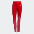adidas Faux Latex Straight-Leg Pants Lifestyle XS Women Red