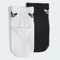 adidas Anti-Slip Socks 2 Pairs Kids Basketball,Lifestyle KXS,KS,KM,KL,KXL,KXXL,XS,S Kids Black / White