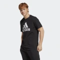 adidas Essentials Single Jersey Big Logo Tee Lifestyle XS/S Men Black / White