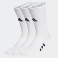 adidas Performance Light Crew Socks 3 Pairs Training KXL,KXXL,XS,S,M,L,XL Unisex White / White