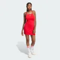 adidas 3-Stripes Mini Dress Lifestyle M Women Better Scarlet