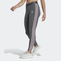 adidas 3 Stripes Leggings Lifestyle L/L Women Dark Grey / Pink