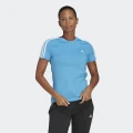 adidas Essentials Slim 3-Stripes Tee Lifestyle J3XOT Women Pulse Blue / White