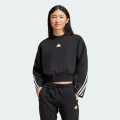 adidas Future Icons 3-Stripes Sweatshirt Lifestyle 2XS Women Black