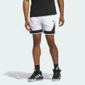 adidas adidas Pro Block Shorts Basketball A/2XL 7" Men White / Black