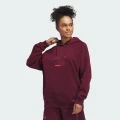 adidas ALL SZN Valentine's Day Pullover Hoodie Lifestyle A/2XS Women Maroon