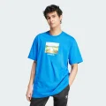 adidas Day Graphic Tee Lifestyle S Men Blue