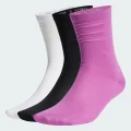 adidas Collective Power Mid-Cut Crew Length Socks 3 Pairs Lifestyle S Women Black / White