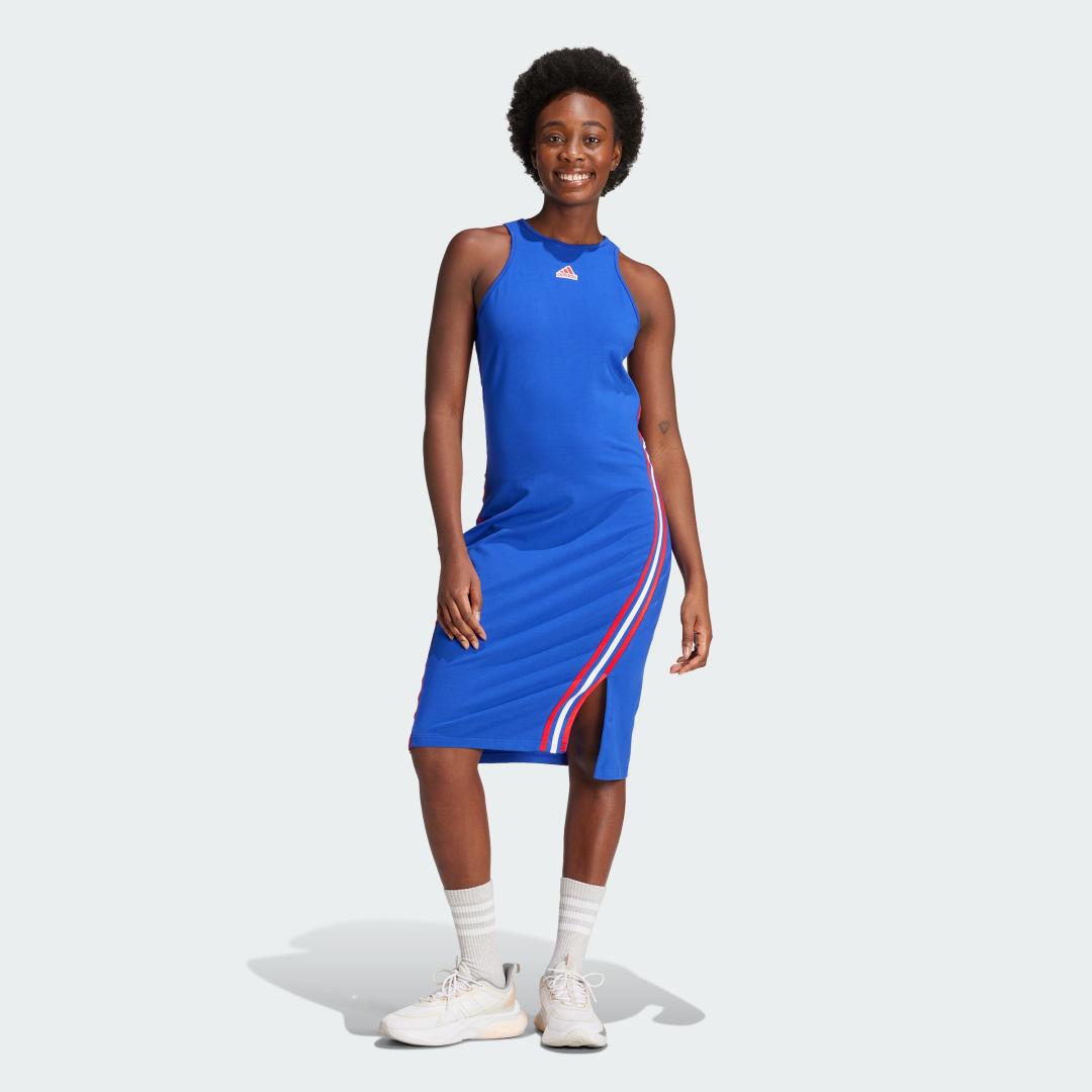 adidas Future Icons 3-Stripes Dress Lifestyle L Women Semi Lucid Blue